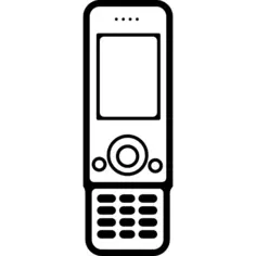 Mobile phone model with extensible keyboard