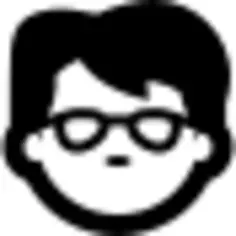 Boy face with glasses