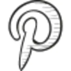 Pinterest drawn logo