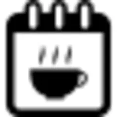 Coffee date day reminder calendar page