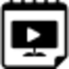 Video reminder daily calendar interface symbol