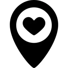 Location pointer with a heart