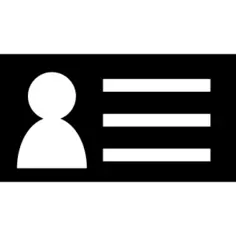 与图象和文本的名片