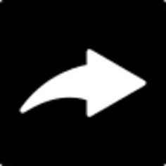 Right arrow in square button