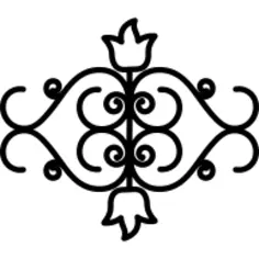 Floral mirror image design