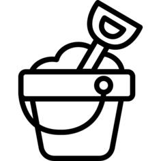 Sand Bucket and Shovel