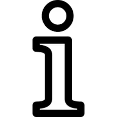 Information letter sign outline