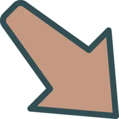 Diagonal arrow