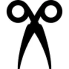 指向下方的剪刀