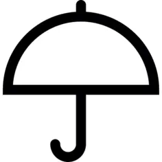 Opened umbrella