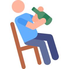 喝