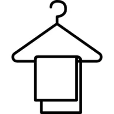 Hanger with towel
