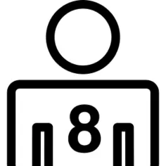 Eight persons or person number 8