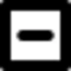 Minus sign in a square