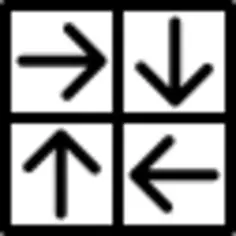 Four arrows squares in different directions