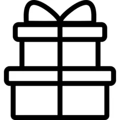 Two Gifboxes Tied Together