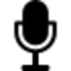 Microphone black shape