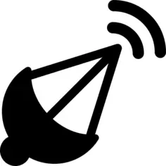 Parabolic Dish with Signal