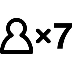 7 persons symbol
