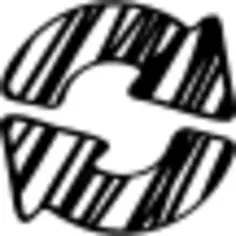 Sketched circular arrows symbol