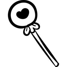 Lollipop with a heart