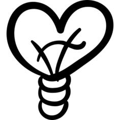 Heart shaped bulb