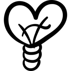 Heart shaped bulb