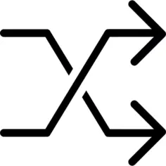 Shuffle arrows symbol