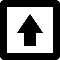 向上箭头框