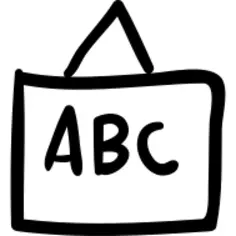 ABC on whiteboard