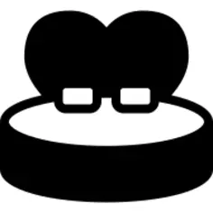 Circular Bed With Heart