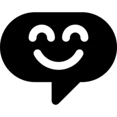 讲话泡泡与张快乐的脸