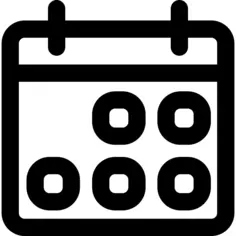 Events outlined calendar