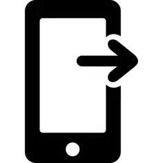 Phone with right arrow