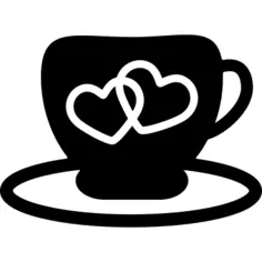Cup with hearts