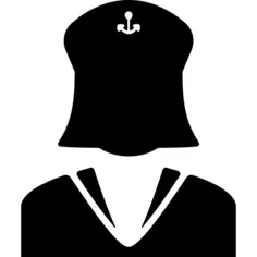 Woman with covered face