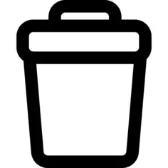 Coffee covered glass outline