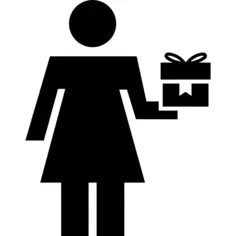 Woman with a giftbox