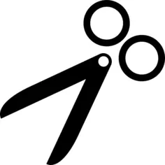 Open Scissors Pointing Down