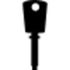 直黑色钥匙剪影