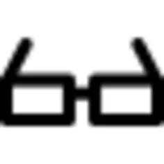 Eyeglass of rectangular shape