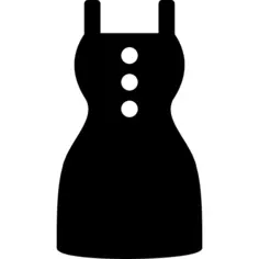 Dress with three Buttons