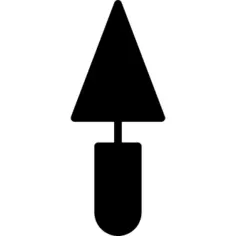 Triangular shovel outline