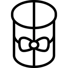 Cylindrical Giftbox with Ribbon