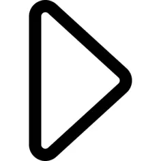 Play triangle outline