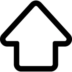 Up arrow outline