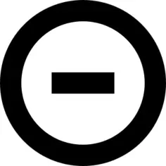 Minus Circular Button