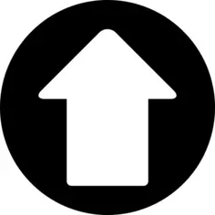 Up arrow in a circle