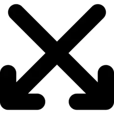 越过箭头指向下方