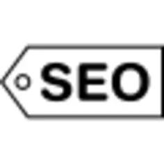 SEO label in a circle